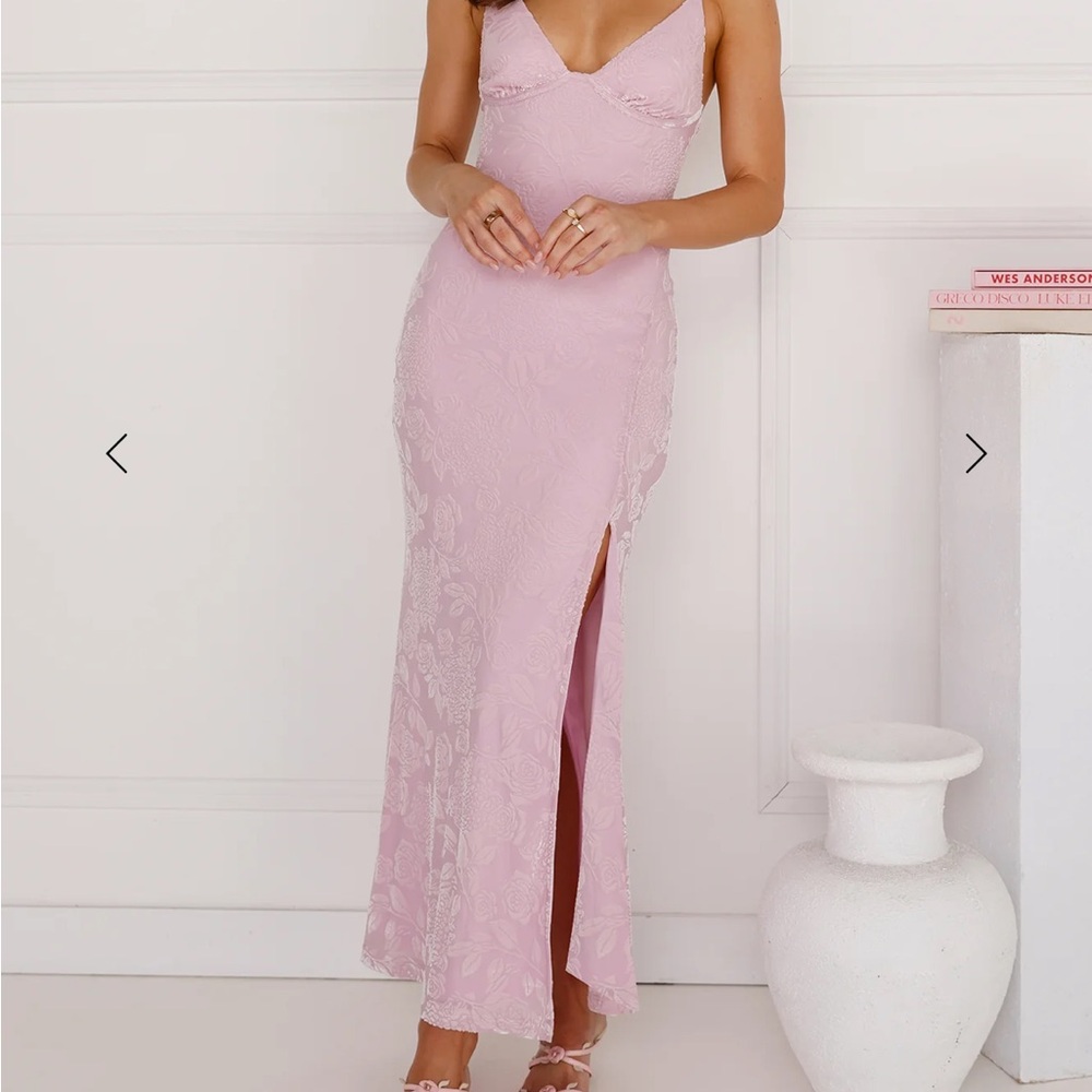 Hello Molly - SEASIDE SANCTUARY MESH MAXI DRESS LILAC - size 12